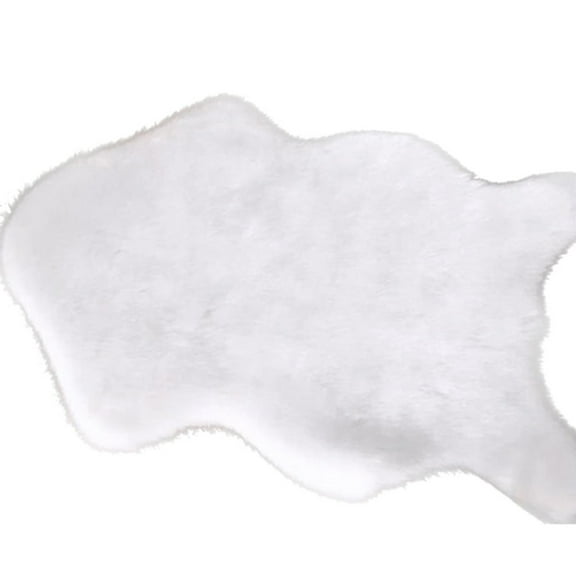 Ultra Soft Fluffy Rug Faux Sheepskin Fur Area Rug Real Australia Sheepskin Natural Luxury Fluffy Lambskin Fur Area Rug Seat Covers for Kids Bedroom Sofa Chair Cover Pets Dogs Mat,16" X 24"