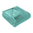 thumbnail image 1 of Ultra-Soft Fuzzy Velvety Sheen Fleece Blanket Turquoise / Twin, 1 of 3