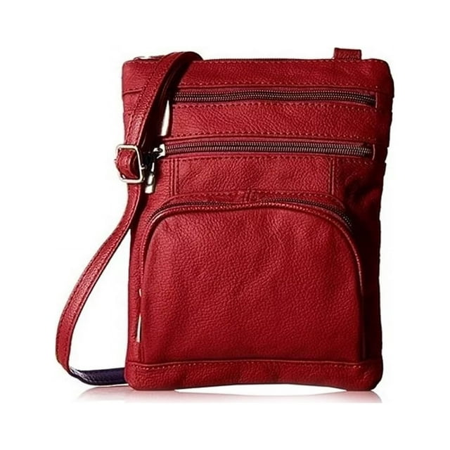 Ultra-Soft Genuine Leather Crossbody Bag, Multiple Colors - Walmart.com