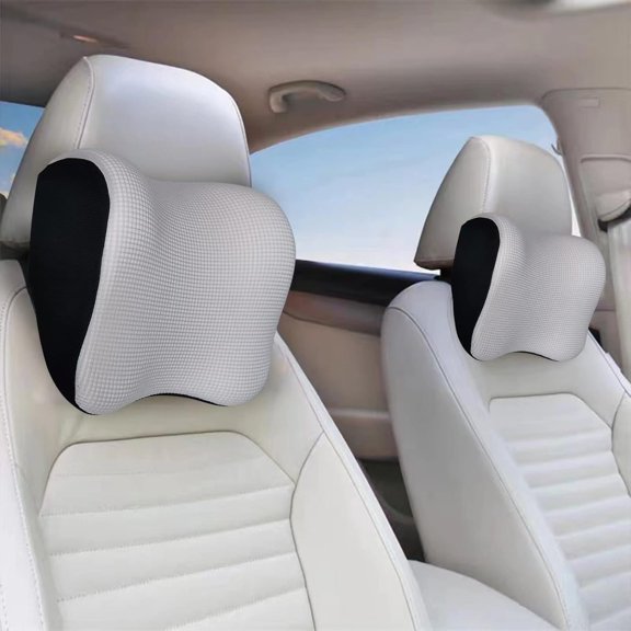 Ultra Soft  Headrest Pillow,  Pillow for Driving with Adjustable Strap,  Memory   Cushion, Breathable Removable Cover &  Design -   Pillow(Moonlight-, 1 count)