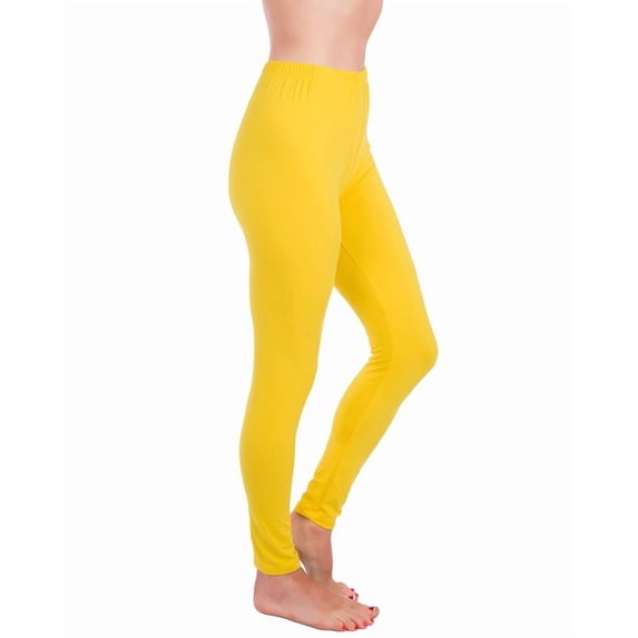 Ultra Soft High Rise Waist Full Length Basic Leggings