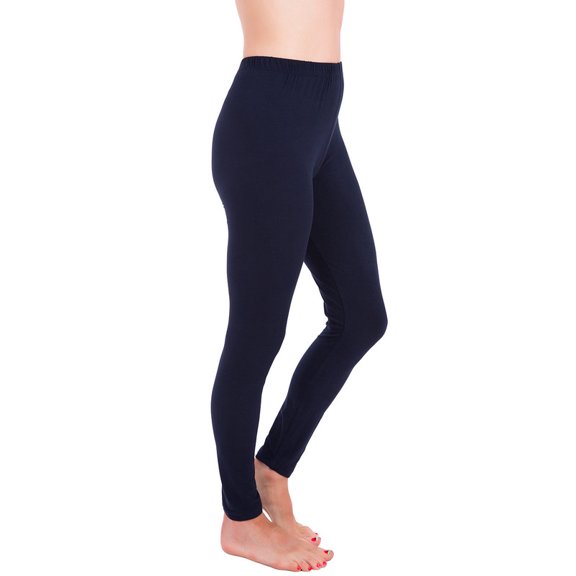 Ultra Soft High Rise Waist Full Length Basic Leggings