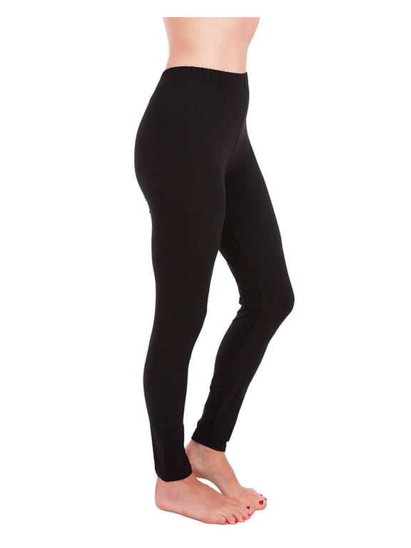 Ultra Soft High Rise Waist Full Length Basic Leggings
