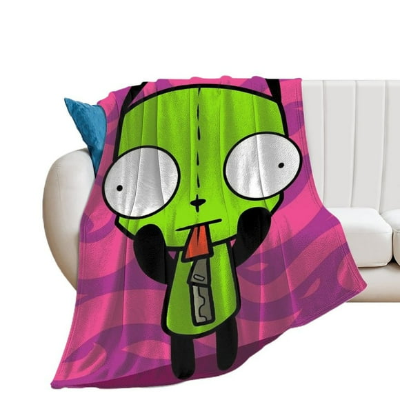 Ultra Soft Invader Zim Anti-pilling Flannel Plush Micro Fleece Throws Blanket Bed Blankets For Sofa Couch