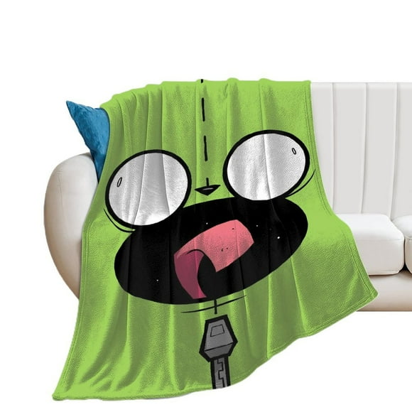 Ultra Soft Invader Zim Anti-pilling Flannel Plush Micro Fleece Throws Blanket Bed Blankets For Sofa Couch