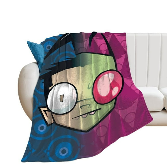 Ultra Soft Invader Zim Anti-pilling Flannel Plush Micro Fleece Throws Blanket Bed Blankets For Sofa Couch