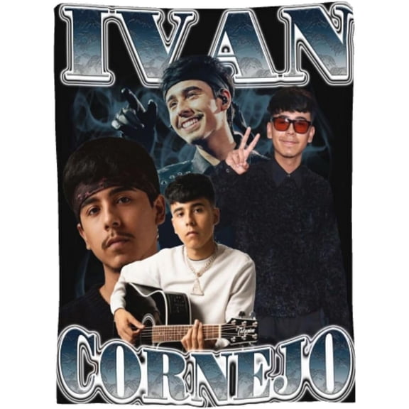 Ultra-Soft Ivans Music Cornejos Micro Fleece Blanket Air Conditioning Blanket Warm Throw Blanket Towel Classic Throws Blankets Travel Blankets for All Season Bed Sofa Home Decor 40"x30" Black