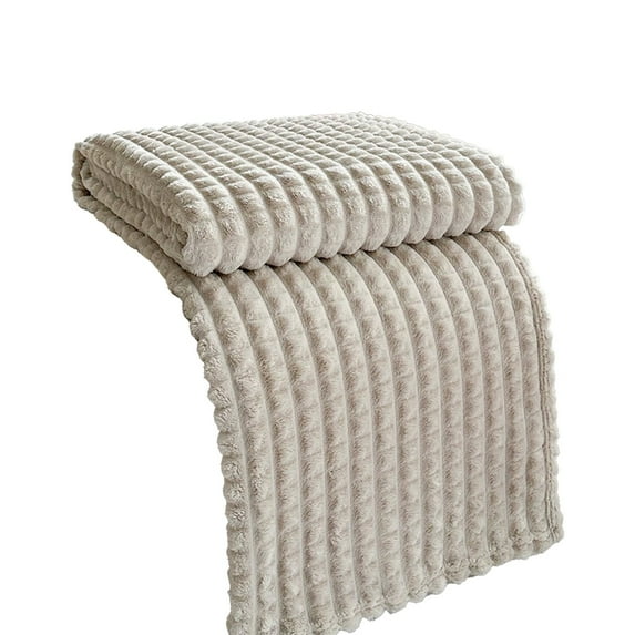 Ultra Soft Jacquard Sherpa Throw Blanket, Lightweight Yet Cozy, Versatile Couch and Travel Blanket, Checker Pattern, Multiple Sizes and Colors, Easy-Care and Durable,40x28 Inches