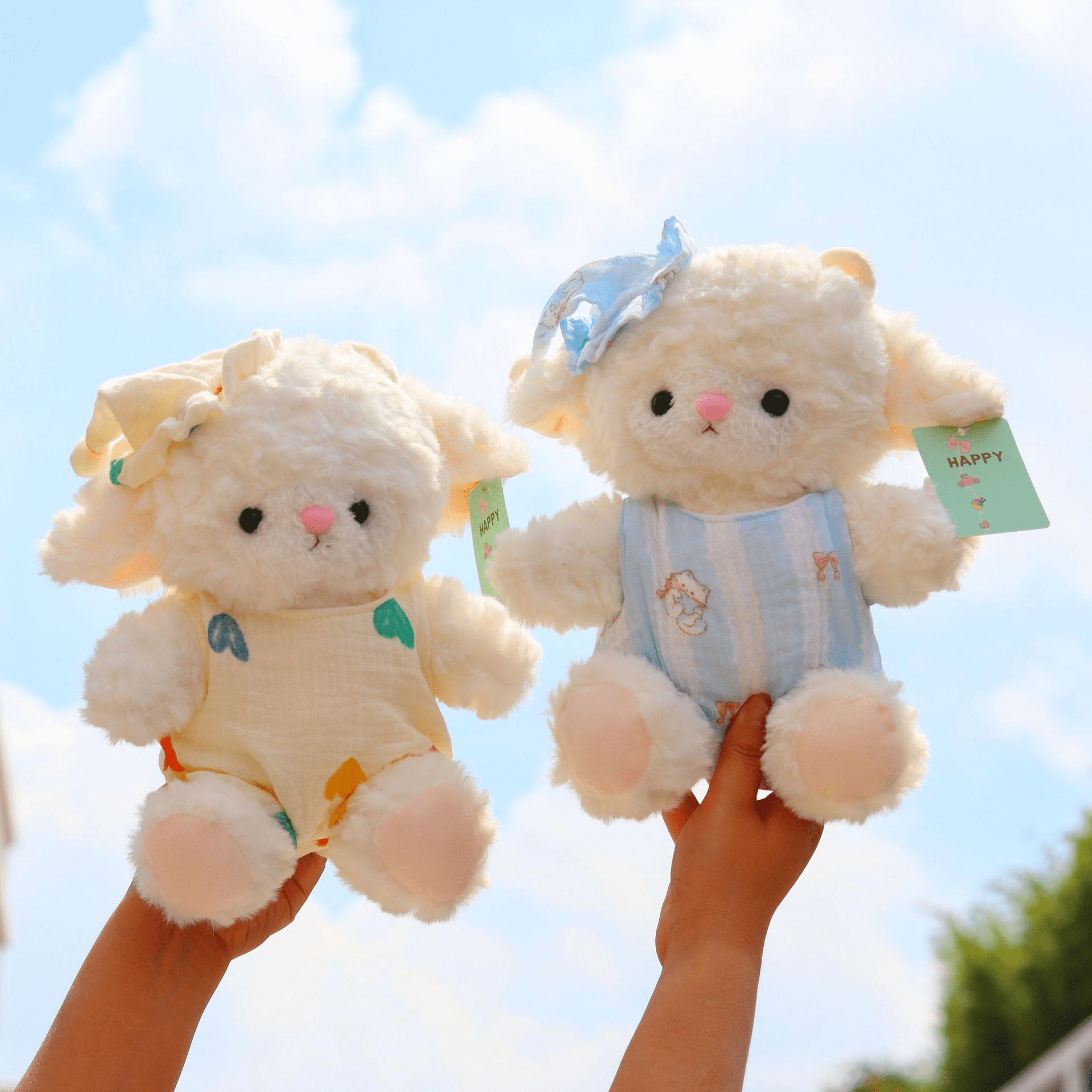 Ultra Soft Lamb Plush Toy Set, Matching Outfit Stuffed Animal Duo ...