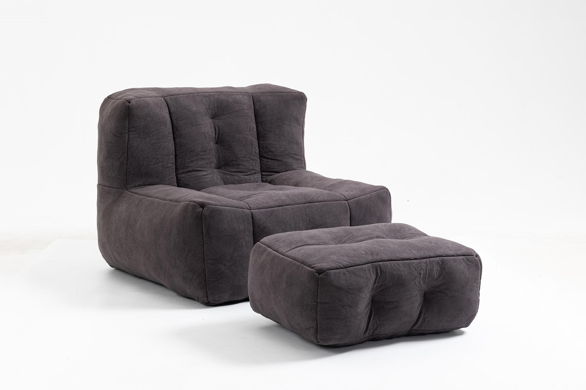 Ultra Soft Lazy Sofa Chair with High Back Bean Bag