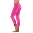 thumbnail image 1 of Ultra Soft Leggings for Women Yoga Workout Pant with Crisscross Lace-up Bottom Trendy Active Gym Clothes (2XL, Hot Pink), 1 of 8