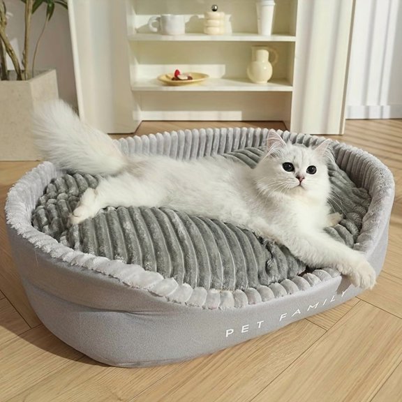 Ultra-Soft Luxurious Dog Bed Kennel - Pet Beds - Plush, Bite-Resistant, Dirt-Proof, Supreme Comfort, Four Seasons Use, Machine Washable, Perfect Living Room Pet Haven With Easy Care