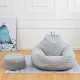 7ft Giant Bean Bag Chair Sofa Bed Pouf Cover No Stuffed Filler Big XXL  Beanbag Puff