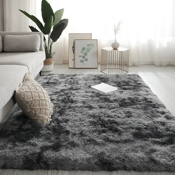 H&D Shag Area Rug, 9ft x 12ft Soft Fluffy Area Rugs for Living Room Bedroom Decor Carpet