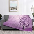 UltraSoft Micro Fleece Blanket,Abstract Colorful Tree Puzzle,Warm