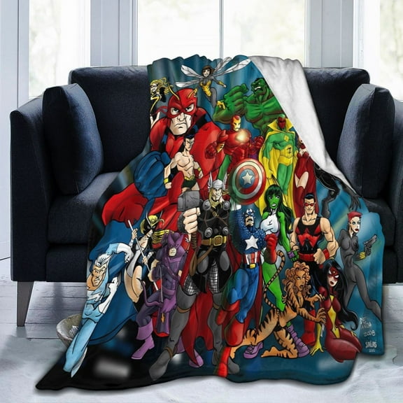 Ultra-Soft Micro Fleece Blanket Avengers Super Soft Plush Blanket For Winter Bedding Bed Couch Sofa For All Seasons 60"X50"