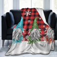 UltraSoft Micro Fleece Blanket,Christmas Elf Abstract Snowflake,Custom