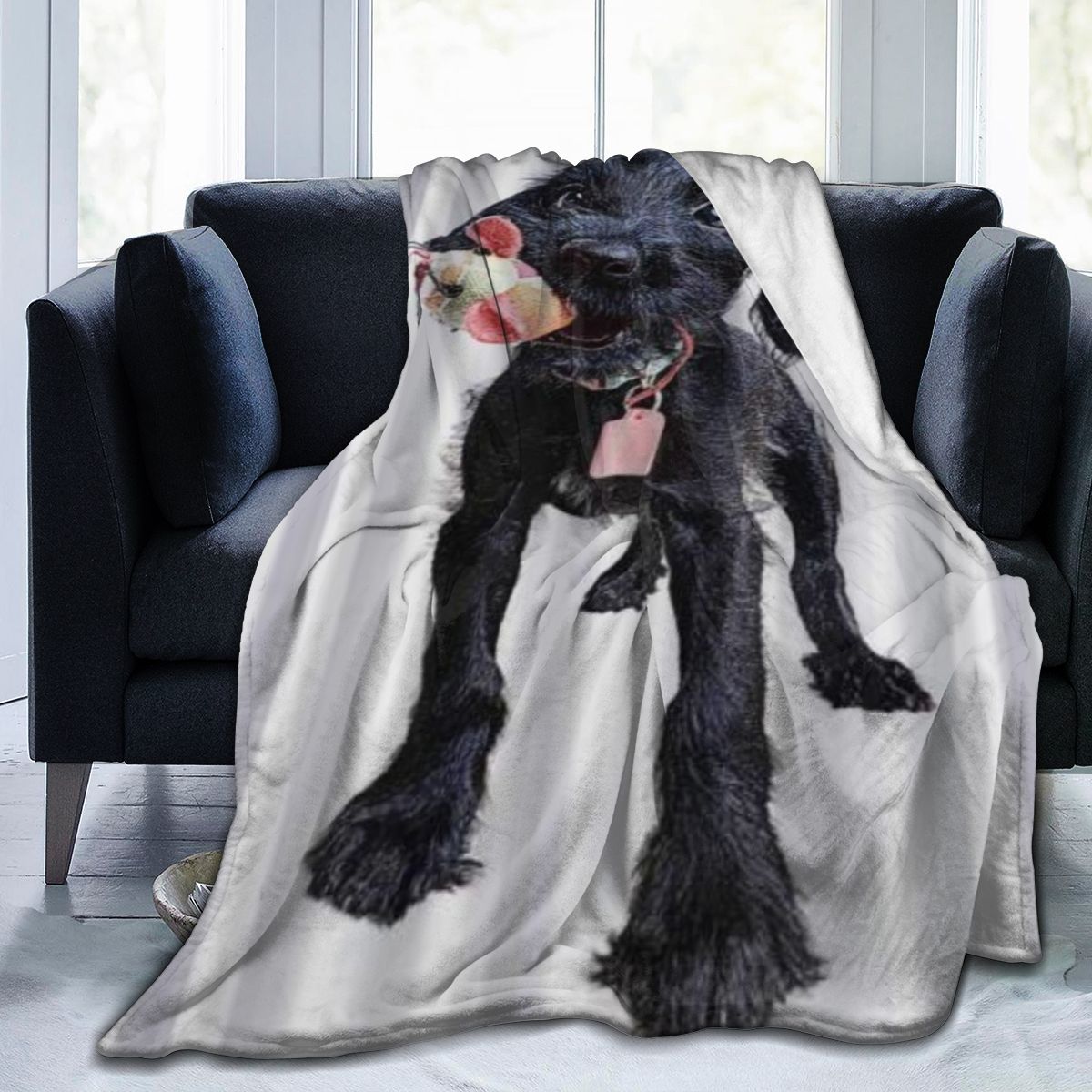 UltraSoft Micro Fleece Blanket,Cute Puppy Waiting To Be Adopted,Custom