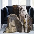 UltraSoft Micro Fleece Blanket,Dalmatian Dog Rock,Custom Home Decor