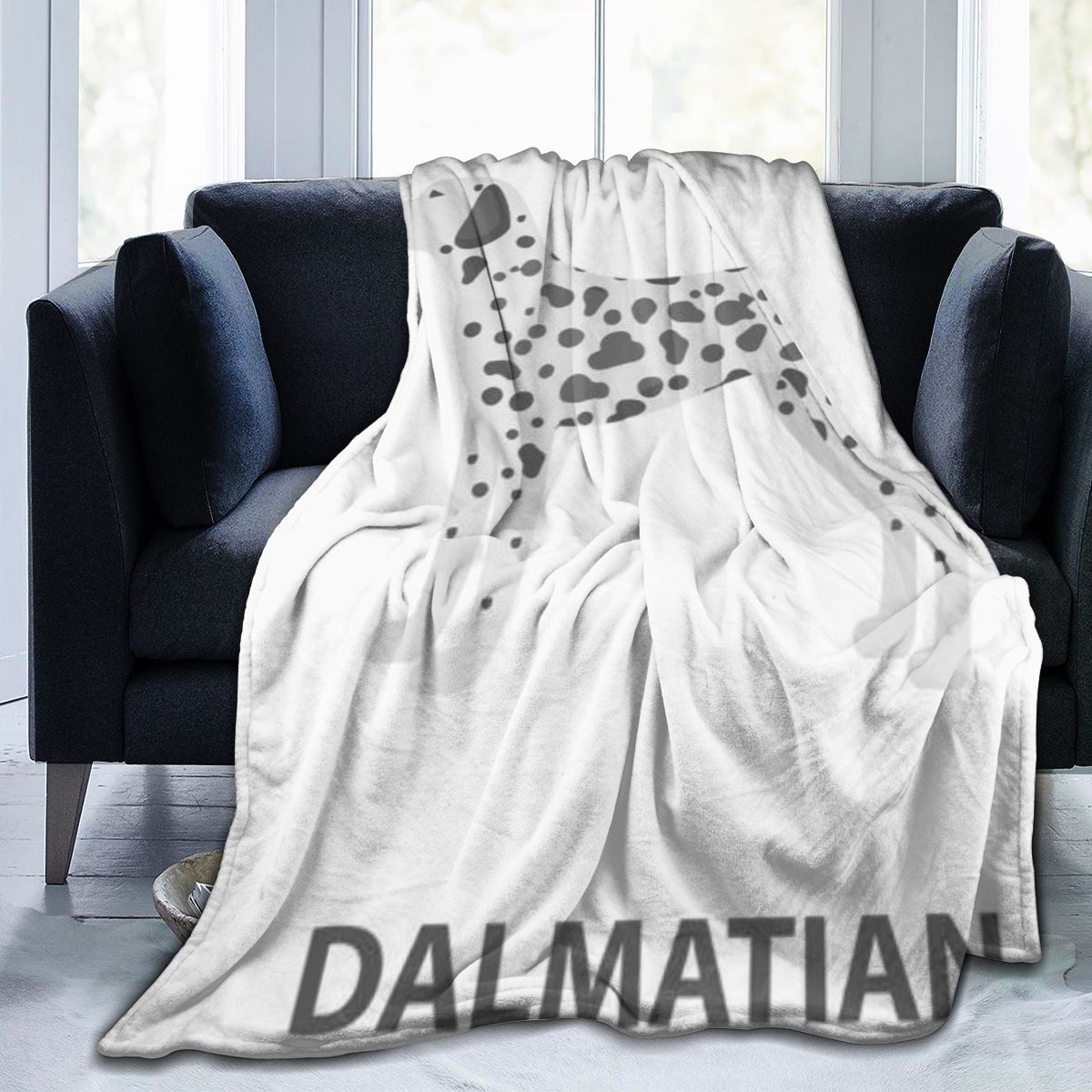 UltraSoft Micro Fleece Blanket,Dalmatian Style Animals Dog Wildlife