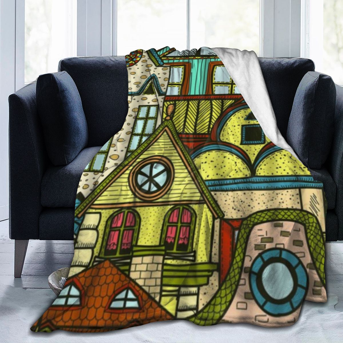 UltraSoft Micro Fleece Blanket,Hand Drawn Seamless Pattern With Old