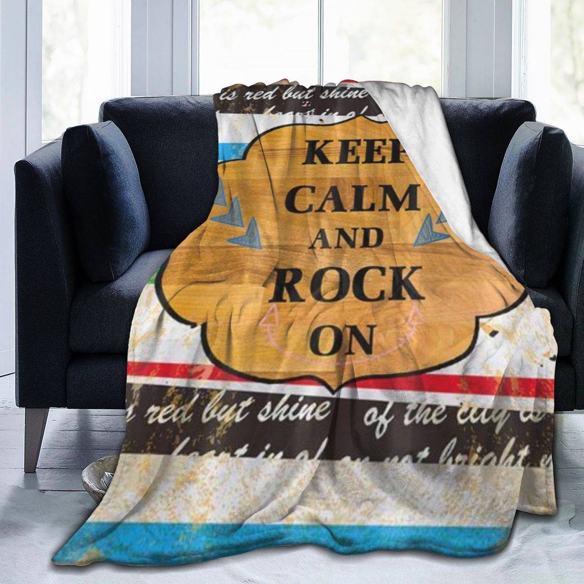 UltraSoft Micro Fleece Blanket,Keep Calm And Dock On,Custom Home Decor