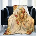 UltraSoft Micro Fleece Blanket,Luxury Carved Embossed Goldfish