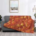 UltraSoft Micro Fleece Blanket,Maple Leaf Art Retro,Warm Throw Blanket