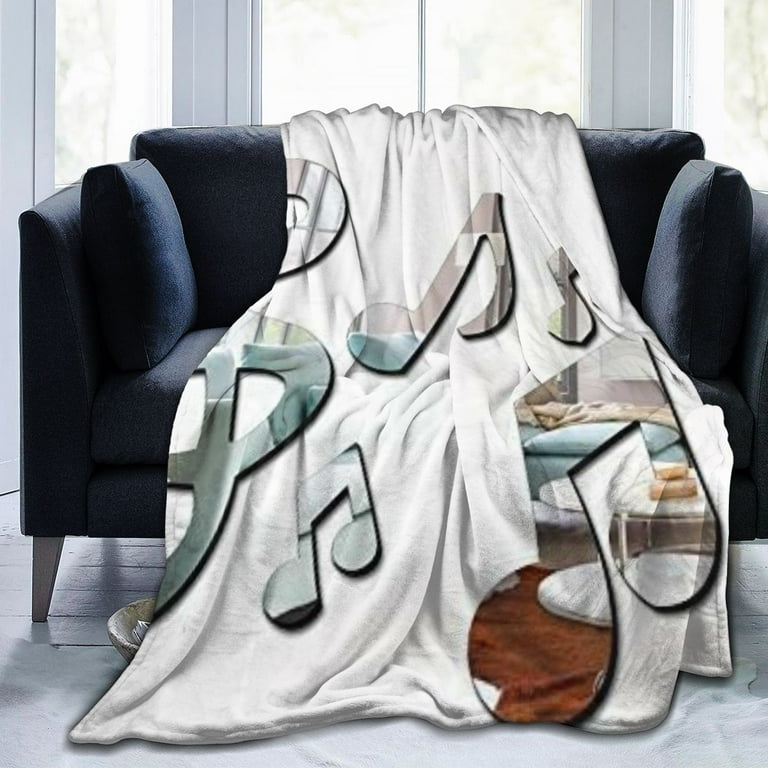 Ultra Soft Micro Fleece Blanket Modern Acrylic Mirror Music Note Custom Home Decor Warm Throw Blanket Plush Blanket for Bedroom Sofa Travel40 X50 Walmart