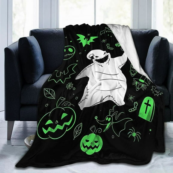 Ultra-Soft Micro Fleece Blanket Oogie Boogie Super Soft Plush Blanket For Winter Bedding Bed Couch Sofa For All Seasons 50"X40"
