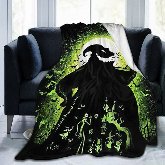 Ultra-Soft Micro Fleece Blanket Oogie Boogie Super Soft Plush Blanket For Winter Bedding Bed Couch Sofa For All Seasons 50"X40"