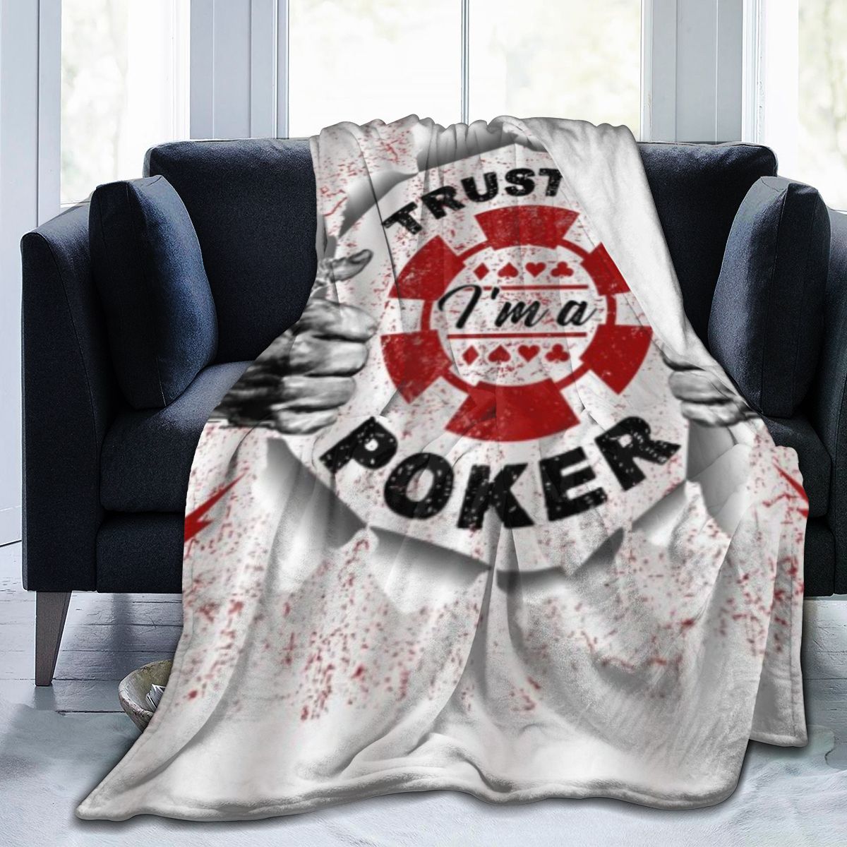 UltraSoft Micro Fleece Blanket,Trust Me I'm A Poker,Custom Home Decor