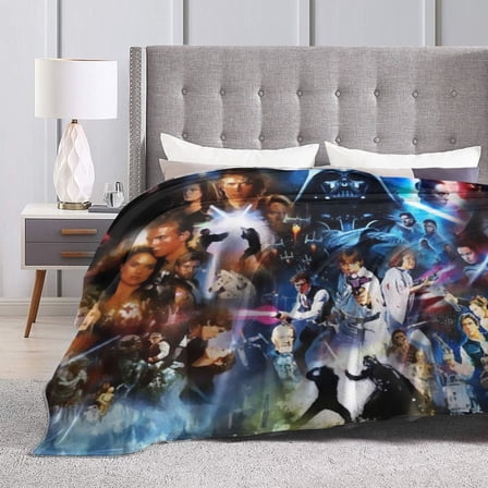 Ultra-Soft Micro Fleece Warm Darth Vader Blanket Throw Fluffy Fleece Blanket Decorative Quilt Four Seasons Lightweight For Couch Sofa Travel Camping Office 60"X50"