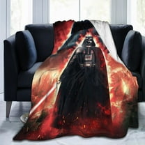 Ultra-Soft Micro Fleece Warm Darth Vader Blanket Throw Fluffy Fleece Blanket Decorative Quilt Four Seasons Lightweight For Couch Sofa Travel Camping Office 40"X30"