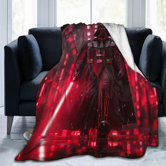Ultra-Soft Micro Fleece Warm Darth Vader Blanket Throw Fluffy Fleece Blanket Decorative Quilt Four Seasons Lightweight For Couch Sofa Travel Camping Office 80"X60"