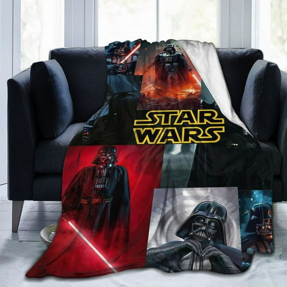 Ultra-Soft Micro Fleece Warm Darth Vader Blanket Throw Fluffy Fleece Blanket Decorative Quilt Four Seasons Lightweight For Couch Sofa Travel Camping Office 80"X60"