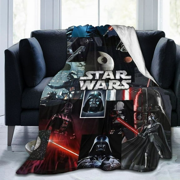 Ultra-Soft Micro Fleece Warm Darth Vader Blanket Throw Fluffy Fleece Blanket Decorative Quilt Four Seasons Lightweight For Couch Sofa Travel Camping Office 80"X60"