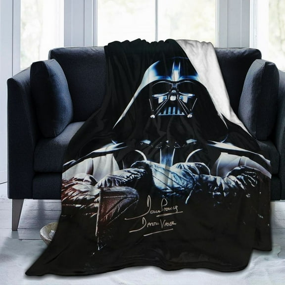 Ultra-Soft Micro Fleece Warm Darth Vader Blanket Throw Fluffy Fleece Blanket Decorative Quilt Four Seasons Lightweight For Couch Sofa Travel Camping Office 50"X40"