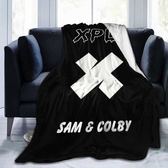 Ultra-Soft Micro Fleece Warm Sam and Colby XPLR Blanket Throw Fluffy Fleece Blanket Decorative Quilt Four Seasons Lightweight For Couch Sofa Travel Camping Office 40"X30"