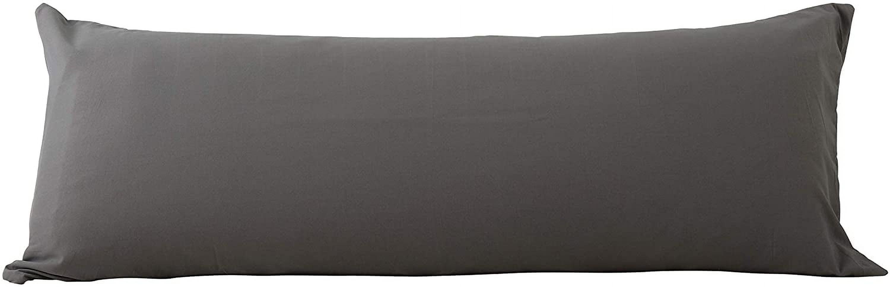 Ultra Soft Microfiber Body Pillow Cover/Pillowcases 21"x54" with Hidden Zipper Closure (21"x54" Cover, Charcoal Grey)