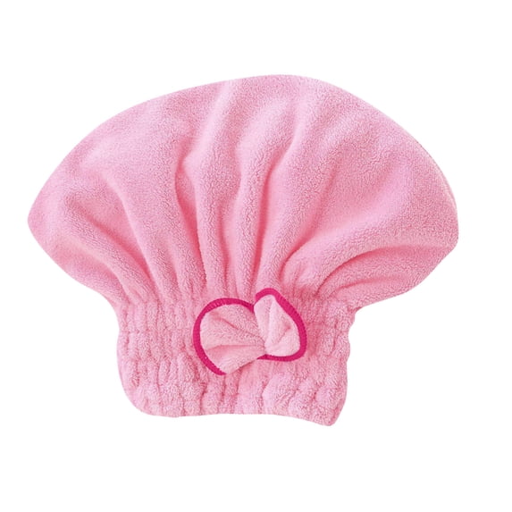 Ultra Soft Microfiber Hair Drying Towel Wrap for Women Super Absorbent Quick Dry Turban with Button Loop Anti-Frizz Shower Cap 1 Pack