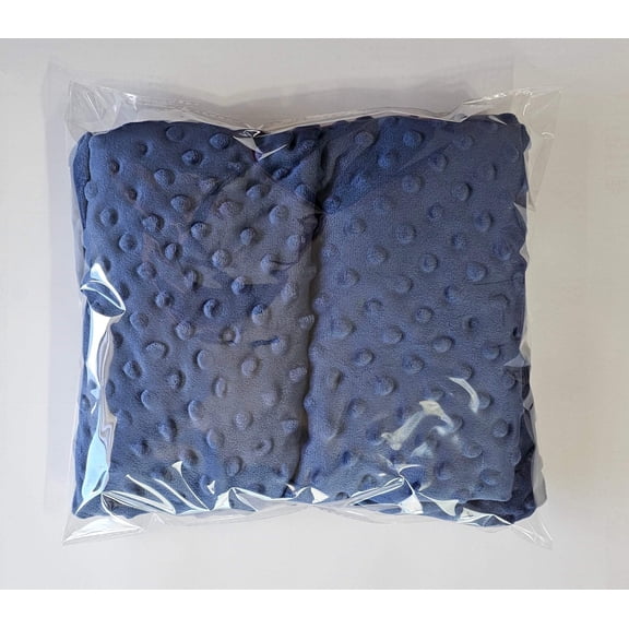 Ultra Soft Minky Dots Changing Table Cover Sheets Set of 2. BLUE & BLUE