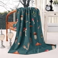 thumbnail image 1 of Ultra-Soft Mushroom Fleece Blanket for Women & Girls - Red Decorative Plush Throw with Cozy Lightweight Flannel, Perfect Gift for Adults & Kids, 50x60 inches, 1 of 5