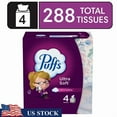 thumbnail image 1 of Ultra Soft Non Lotion Facial Tissues 4 Mega Cubes 288 Sheets Gentle Strength New, 1 of 6