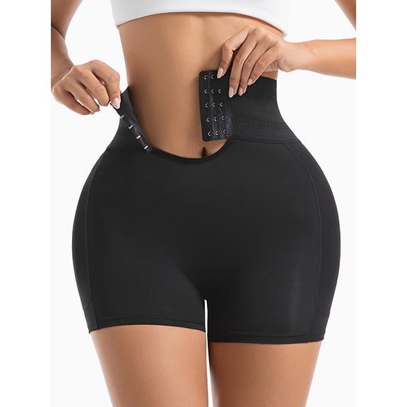 Ultra-Soft Padded Enhanced Sculpting Panties, Compression Panties to Butt Lift & Shape Buttocks, Medium Support, Solid Fake Butt Padded Shaping Panties, And Non-Slip Gel for A Flattering Silhouette