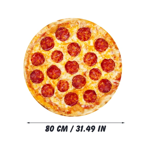 "Ultra-Soft Pepperoni Pizza Blanket 2.0 - Double-Sided, Realistic Food Print - Cozy Throw for Adults & Kids, 31.5" - Perfect Fun Gift for Teens"