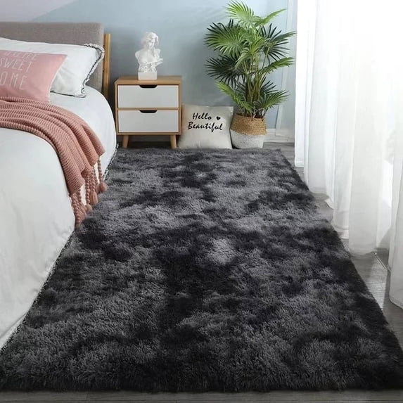 Ultra Soft Plush Area Rug – Fluffy Velvet Carpet with Anti-Slip Backing Indoor Floor Mat for Living Room, Bedroom & Kids Room