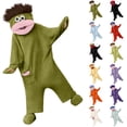 thumbnail image 1 of Ultra Soft Plush Big Mouth Monster Hooded Onesie Unisex Warm Wearable Blanket Style Sleepwear Halloween Party Costume (Add Shoes) Light Purple M, 1 of 3