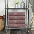 thumbnail image 1 of BNM Ultra Soft Plush Long Staple Combed Cotton 4-Piece Classic Towel Set, Grape Shake, 1 of 9