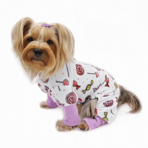Ultra Soft Plush Minky Sweet Candies Pajamas - Small